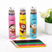 小松树HJ6718，18色纸筒装彩铅笔卷刀款