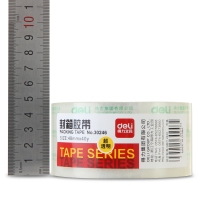 得力30246，宽48*40y超透明封箱胶带（1/120）4.8CM*40码打包胶带封箱带/封口胶布办公用品