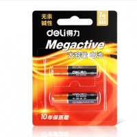 得力18504, 7号碱性电池-2粒/卡（1/20/200）干电池7号碱性蓄电池...