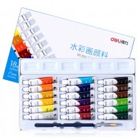 得力73860, 水彩颜料套装/5ml绘画颜料 儿童美术水彩广告画学生美术颜料水...