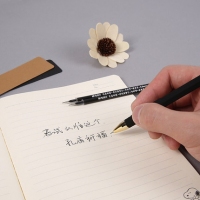 晨光4011,孔庙祈福考试笔芯0.5mm,全针管中性签字水笔芯替芯碳素黑