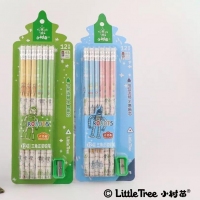 （特惠品）小树苗MC111204，HB三角杆正姿铅笔 12支/卡（1/24/240）小树苗铅笔