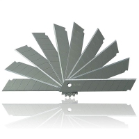 得力2011，大号美工刀片（1/20/160）18mm美工刀片，大号加厚合金钢美工刀片（10片/盒）