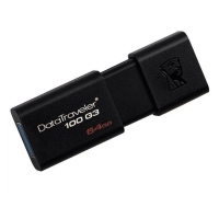 金士顿DT100G3,64G伸缩滑盖U盘 USB3.0优盘