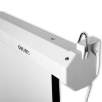 得力50493，电动投影幕布（120英寸）4：3（白色）