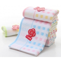 洁丽雅6701，74*33cm纯棉毛巾/素色无捻蓬松方块彩色面巾舒适亲肤吸水洗脸毛巾 