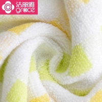 洁丽雅6701，74*33cm纯棉毛巾/素色无捻蓬松方块彩色面巾舒适亲肤吸水洗脸毛巾 