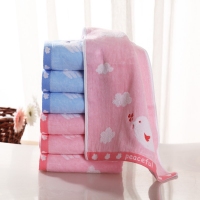 金号G1289WH，80*36cm割绒和平鸽/全棉面巾纯棉面巾柔软厚实可爱卡通/贴肤舒适柔软面巾105g左右/条