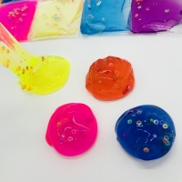 12色水晶泥（袋装）安全儿手工材料果冻泥粘土泡泡泥拉面泥/水晶彩泥