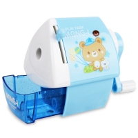 得力0644，迷你小屋削笔机，手动削笔器 手摇式卡通房屋卷笔刀