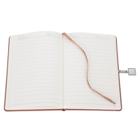 齐心5837，25K122张磁扣皮面本，花锦系列磁扣皮面笔记本A5皮面本