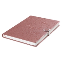 齐心5837，25K122张磁扣皮面本，花锦系列磁扣皮面笔记本A5皮面本