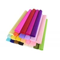 彩色皱纹纸（1*100） 卷边纸 手揉纸 DIY手工材料 纸花/纸玫瑰/伸缩纸/卷边纸 鲜花包装材料(26*50CM)