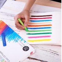 得力72088，36色油画棒/儿童油画棒/丝滑蜡笔/宝宝蜡笔涂色笔