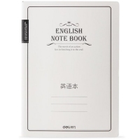 得力FB560/EB560， B5 60页缝线本记事本日记本/英语簿英语本子笔记本中学英语作业本英单词本功能本