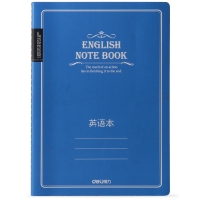 得力FB560/EB560， B5 60页缝线本记事本日记本/英语簿英语本子笔记本中学英语作业本英单词本功能本