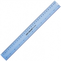 得力6209，30cm 学生直尺可弯曲软尺学生尺子不易折断