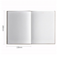 得力SZ006，25K/96页简约纯色手帐本小清新随身小笔记本文具记事本子