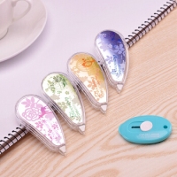 得力8109，修正带组套装（4只装），修正带学生用涂改带改正带改字带修改带 花朵款8m*4个