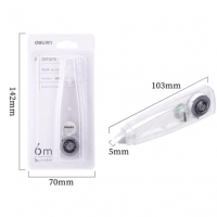 得力7235，5mm*6m涂改带改正带修正带修改带改错带