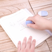 得力71084，护套式橡皮擦护套设计干净防滑橡皮擦圆形橡皮 