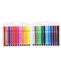 得力70658，24色三角粗杆水彩笔儿童绘画填色笔涂鸦笔可水洗水彩笔