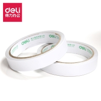 得力30402，1.8cm双面胶带（1/16/192）双面胶中号双面胶带普通型胶带双面胶