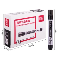 得力s518，白板笔可擦直液式彩色大容量水性易擦安全儿童黑板笔