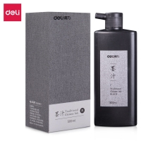 得力74293 ，500ml墨汁毛笔写字中国书画学生初学者成人专用文房墨水