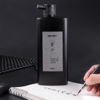 得力74293 ，500ml墨汁毛笔写字中国书画学生初学者成人专用文房墨水