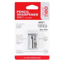得力0596，卷笔刀（1/24/576）削笔刀削笔器全金属铅笔刀耐用转笔刀刨笔刀 