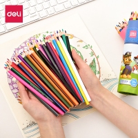 得力68105，汪汪队立大功学生文具桶装24色彩铅中小学生书写彩色铅笔