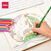 得力68105，汪汪队立大功学生文具桶装24色彩铅中小学生书写彩色铅笔