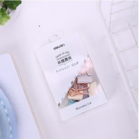 得力9422，19mm票夹长尾夹乐素系列喷漆工艺票夹夹子-8只装