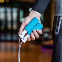 安格耐特F4115，电子计数跳绳(1/18/72)PVC万向体能训练学生考试跳绳