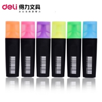 得力S600， 荧光笔，粉色/黄色/橙色/绿色/蓝色/紫色