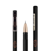 得力S103，连中三元考试中性笔0.5mm全针管（黑色）
