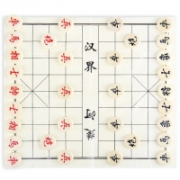 得力9565，中国象棋原木制象棋儿童成人娱乐象棋直径3.0cm