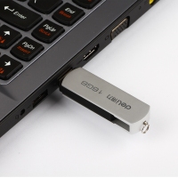 得力3721，U盘16G/高速存储USB2.0 金属流畅移动存储