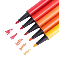 得力70695，24色三角杆水彩笔彩色笔绘画笔套装可水洗幼儿园儿童