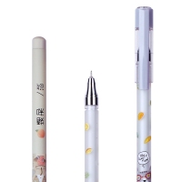 得力A413,0.5mm酸味猫学生中性笔签字笔水笔全针管