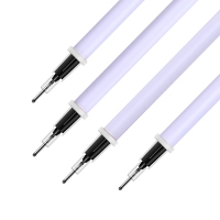 得力A775, 学生中性笔芯替芯水笔芯签字笔芯-0.38mm全针管（黑）