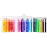 得力70686，软头水彩笔36色水彩笔学生水彩笔可洗墨水涂鸦笔画画笔