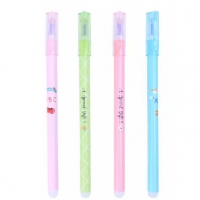 风景2852，果汁系列可摩擦笔0.5-特价款-（12/144/1728）0.5mm蓝色摩易擦笔/魔磨擦签字水笔/热可擦消字笔改错字