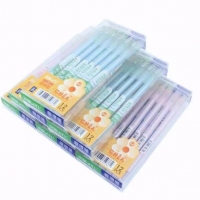 风景2853，盛开的年华可摩擦笔0.5-特价款-（12/144/1728）0.5mm蓝色摩易擦笔/魔磨擦签字水笔/热可擦消字笔改错字