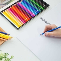 得力6567，48色铁盒装油性彩铅彩色铅笔填色笔美术素描手绘画笔涂色笔彩铅套装