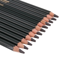 得力6843，10B高级绘图铅笔 工程图纸设计 素描、美术铅笔 12支/盒