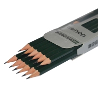 得力6842，9B高级绘图铅笔 工程图纸设计 素描、美术铅笔 12支/盒