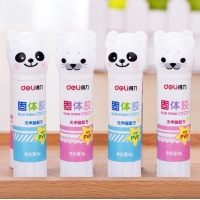 得力6366，固体胶 学生可爱卡通动物胶棒 儿童手工粘胶小胶水