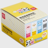 得力6366，固体胶 学生可爱卡通动物胶棒 儿童手工粘胶小胶水 